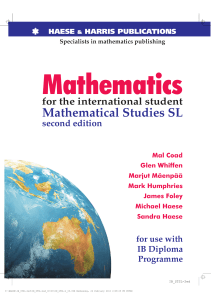 IB Haese Mathematical Studies SL (2nd Ed) cracked