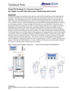 Application Note-PendoTECH Pressure Sensors For-Bioreactor Monitoring and Control