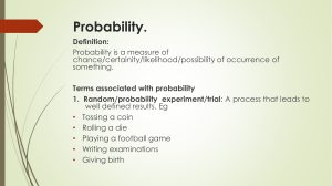 Day 8  Introduction to probability