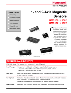 HMC1001 1- and 2-Axis Magnetic Sensors