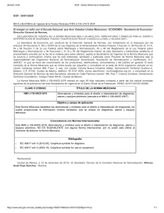 DECLARATORIA de vigencia de la Norma Mexicana NMX-J-136-ANCE-2019