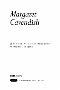 Cavendish - Poems