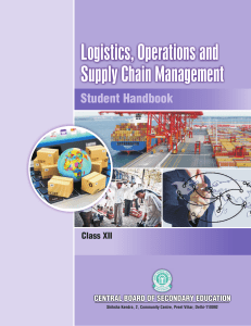 Logistics operations and supply chain management XII