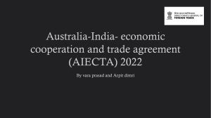 Australia-India- economic cooperation and trade agreement (AIECTA