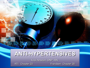 ANTI-HYPERTENSIVES 4