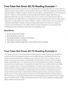 True False Not Given IELTS Reading Example 1