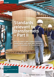 Standards Relevant to Transformer