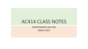 AC414 - 3b -  MISSTATEMENTS 2023