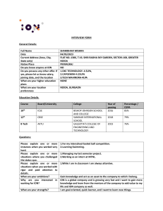 ION Group Interview Form - LDP