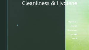 Cleanliness-Hygiene