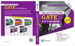 Trishna Knowledge Systems - GATE Civil Engineering Topic-wise Practice Tests-Pearson Education (2019)