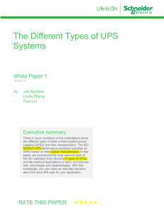 001 The Different Types of UPS Systems