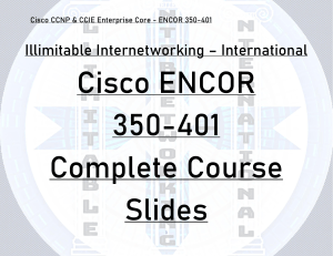 Cisco ENCOR350-401 III Slides