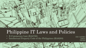 Group2 Philippine-IT-Laws-and Policies-RA8792-RA8293