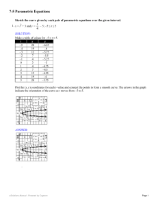 7-5 parametric answers