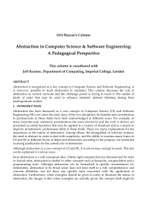 Abstraction in Computer Science & Software Engineering