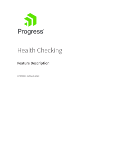 Feature Description-Health Checking (1)
