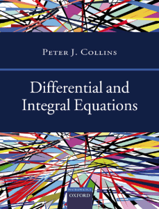 Differential and Integral Equations By Peter J. Collins