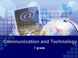 Communication and Technology Vocabulary