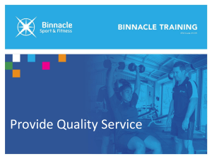 KNOWLEDGE Provide Quality Service