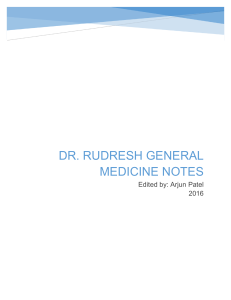 Dr Rudresh Medicine Notes