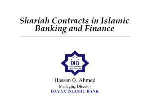 shariah contracts in islamic banking and finance