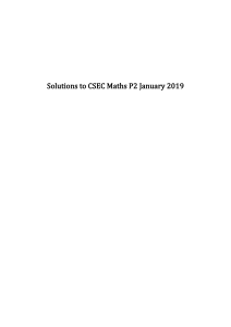 Jan 2019 CSEC Maths P2 Solutions 