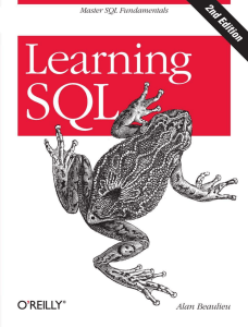 Alan Beaulieu Learning SQL EN