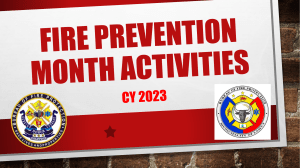 FIRE PREVENTION MONTH ACTIVITIES cy 2022