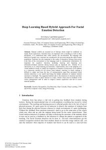 Deep Learning Based Hybrid Approach For Facial Emotion Detection