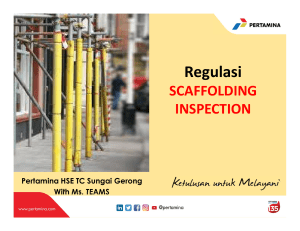 Regulasi Scaffolding Inspection