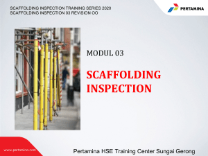 3. Scaffolding Inspection