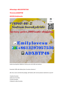 Sodium borohydride 16940-66-2 factory price with 100% safe delivery