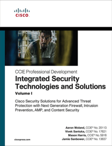 Cisco – Integrated Security Technologies and Solutions (Volume I)