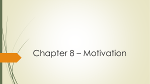 Chapter 8 Motivation