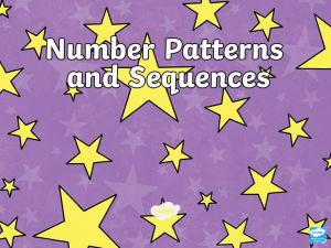 Number Sequences and Patterns
