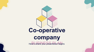 Co-operative company business plan by Slidesgo
