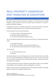 Real Property Ownership and Financing in Singapore BOC Seminar - NRO CC ...