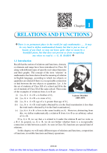 Ch-1 RELATIONS AND FUNCTIONS