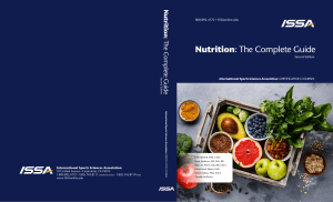 ISSA Nutrition The complete guide