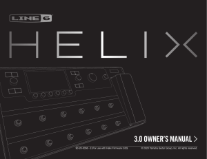 Helix 3.0 Owner's Manual - Rev E - English 