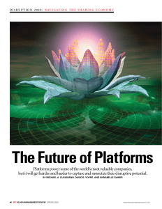 MIT Disruption 2020 - future of platforms