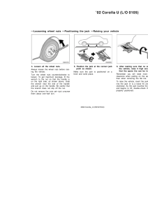 User manual Toyota Corolla (2002) (English - 260 pages)