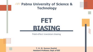 Lecture  13-14 FET Biasing (1)