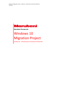 Windows 10 Migration Project V1