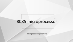 8085  microprocessor
