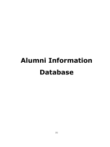 STUDENT INFORMATION MANAGEMENT SYSTEM PROJECT REPORT