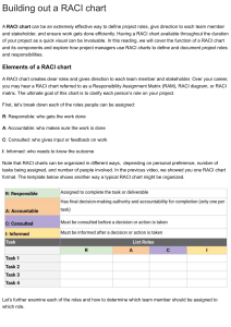 Building out a RACI chart   Coursera