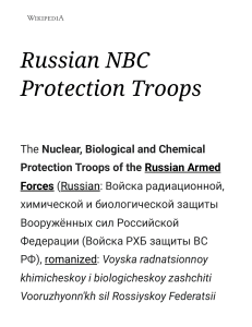 Russian NBC Protection Troops - Wikipedia