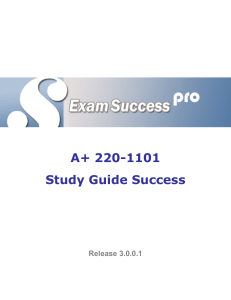 A+ 220-1101 Study Guide Success (Practice Questions)